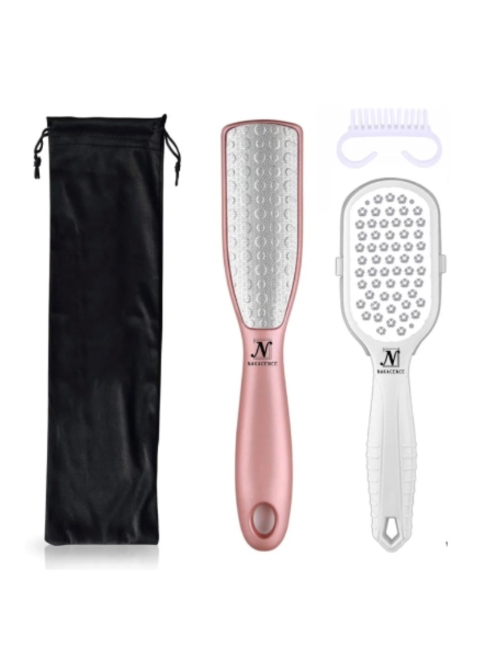 NWT Professional Pedicure Set Rose Gold Stainless Steel Foot File Callus Remover